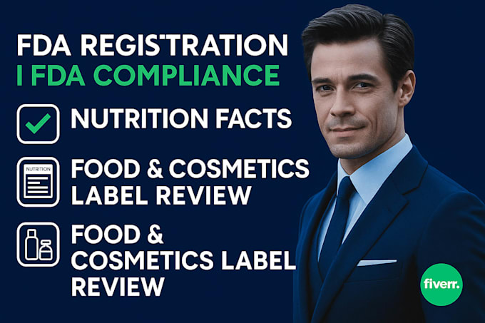 fda registration, fda compliance, nutrition facts, food, cosmetics label review