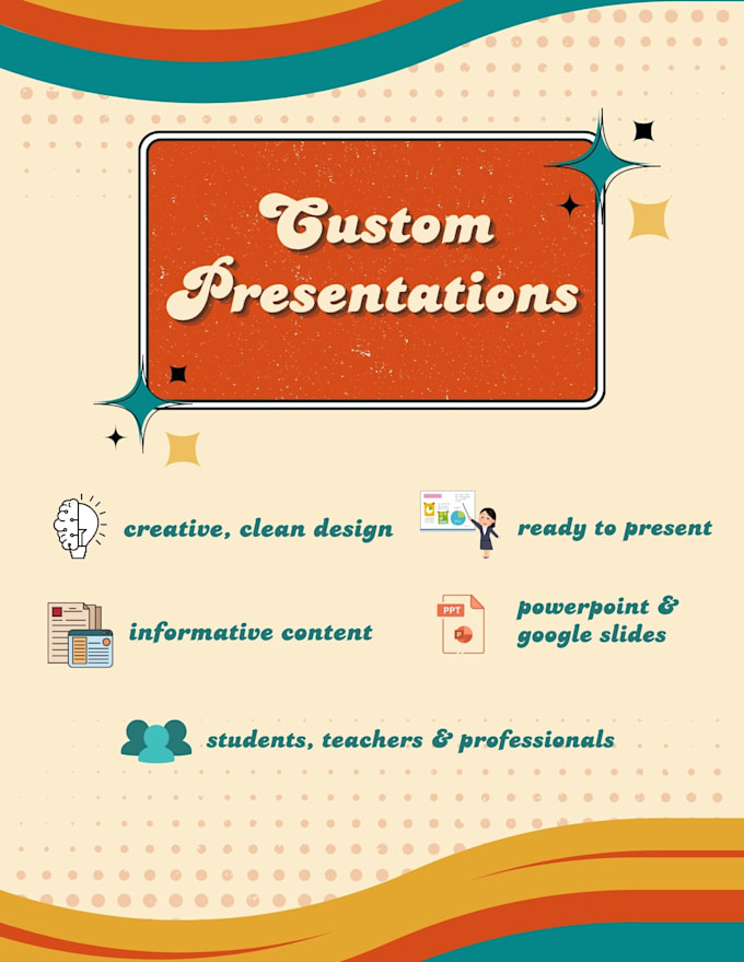 design customized presentations for students and professionals