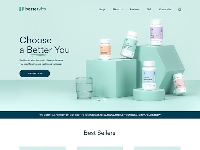 high quality product hero shot and realistic 3d render for website landing page