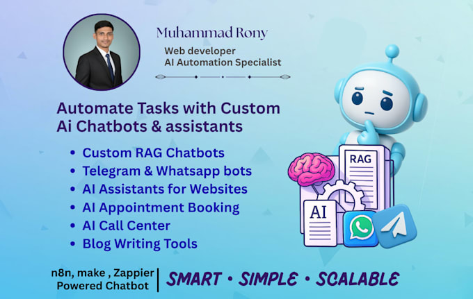 build an ai sales agent and chatbot for whatsapp, telegram, and web