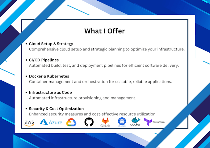 setup, manage and optimize your devops infrastructure