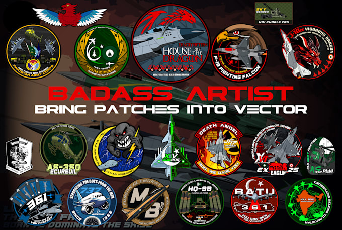 make your embroidery pvc patches convert into vector file