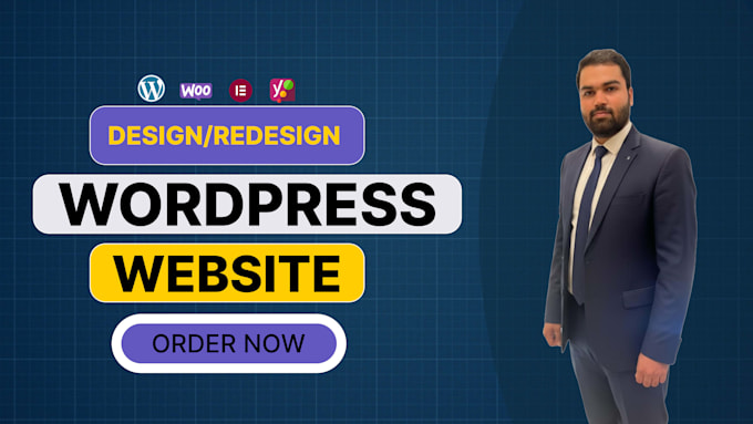 create and develop a stunning wordpress website