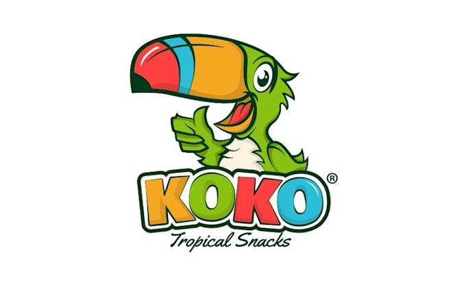 design funny dried mango coco logo