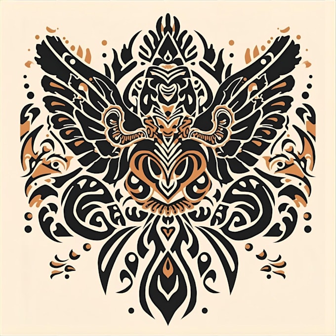 design a polynesian maori tribal tattoo