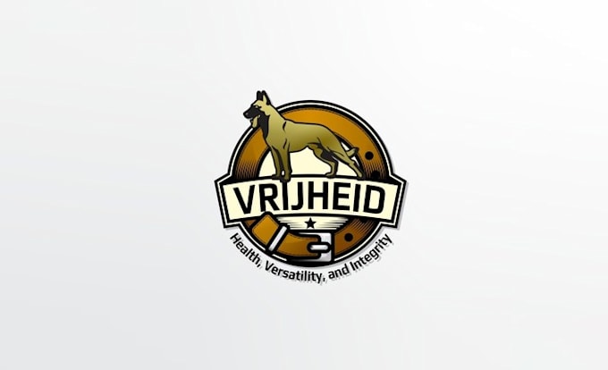 design a working dog superior logo for dutch shepherds