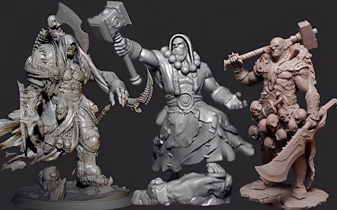 Create 3d miniature, custom stl miniature, dnd tabletop collectible ...