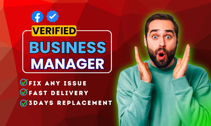 create fresh verified fb business manager and ad account