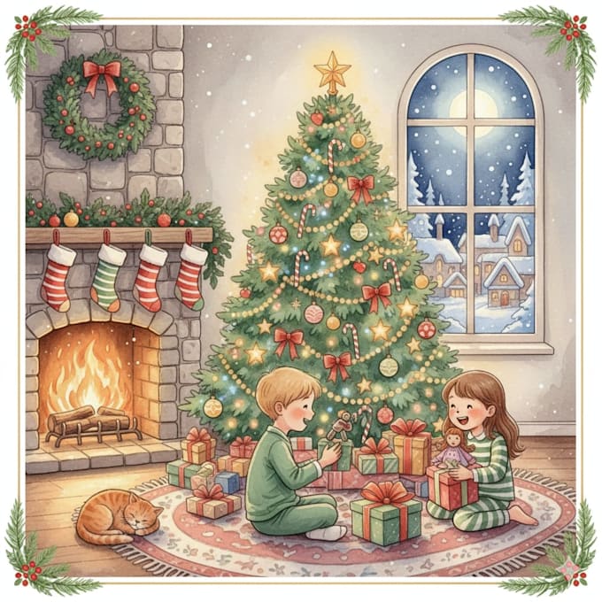 design christmas themed illustration