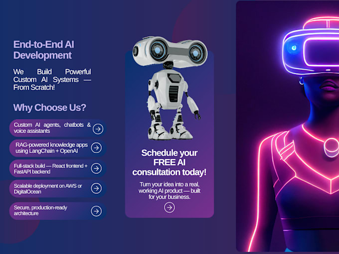 build custom ai agents, chatbots and rag apps using langchain and fastapi