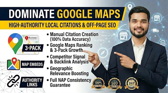 do off page SEO and local citation building for google maps ranking