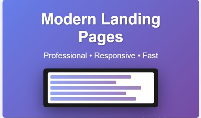 Crie uma landing page moderna e responsiva com html css js