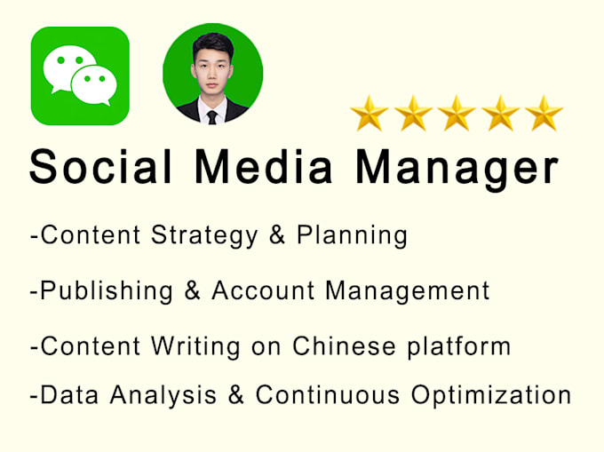 be your wechat marketing manager in china