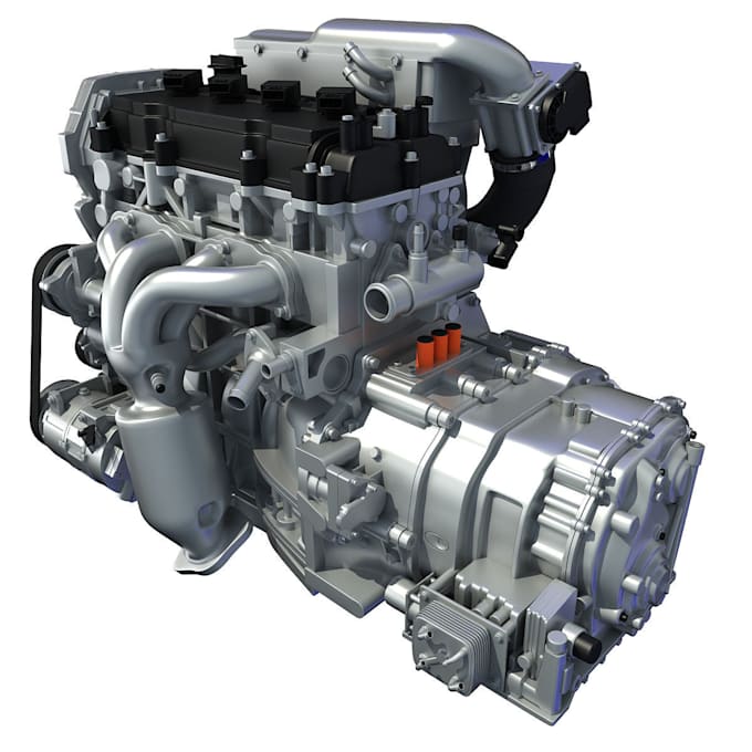 Design 3d automotive part,radiator system, car engine cad,car assemble ...