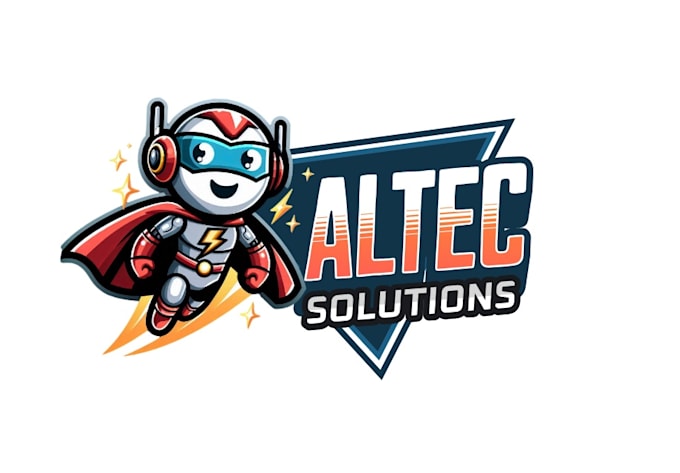 design high quality robot logo with free source file