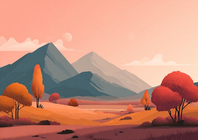 draw flat modern design illustration for you