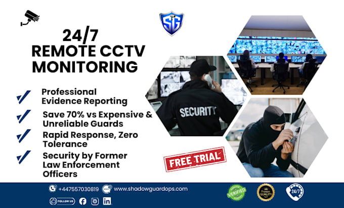 provide 24 7 remote cctv camera monitoring and real time security surveillance