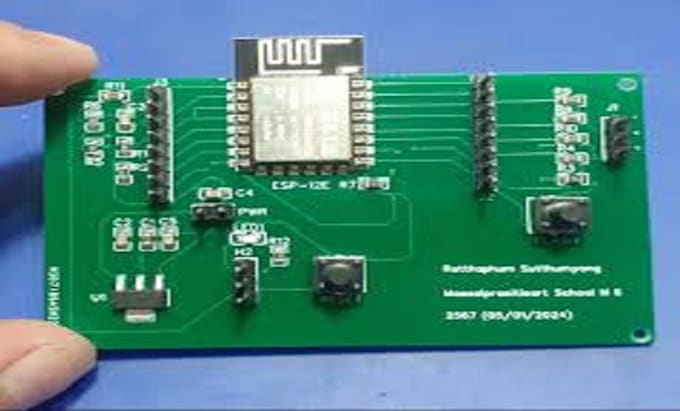 do custom electronics pcb circuit design schematic esp32 programming iot
