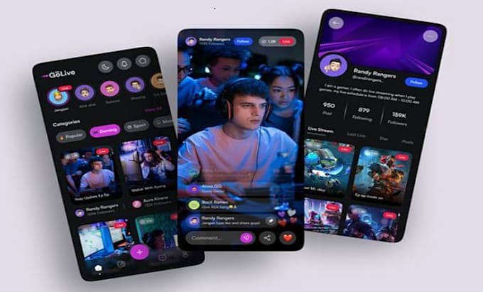 develop live streaming app live streaming website live video streaming music app