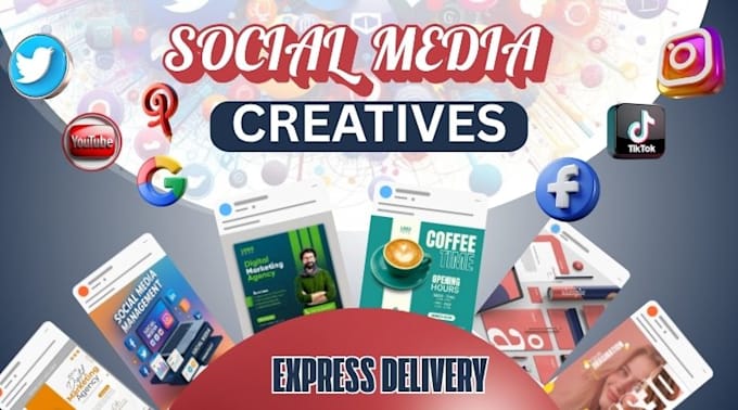 create unique social media posts, covers  branding design