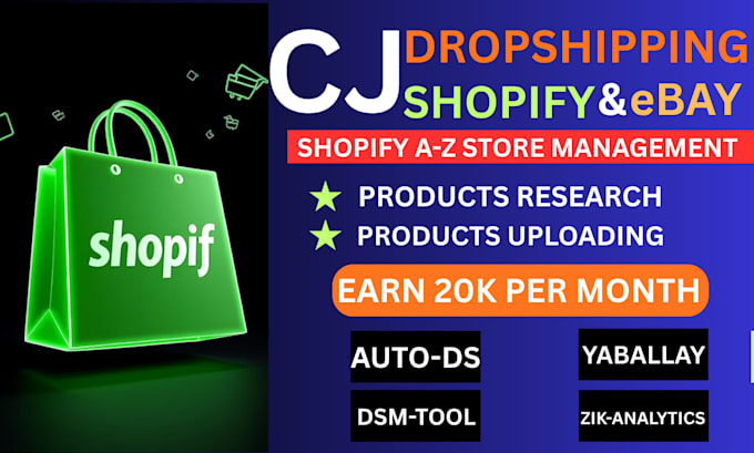 do expert cj dropshipping to ebay shopify wordpress etsy
