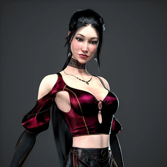 create a stylized 3d game character for unity and unreal
