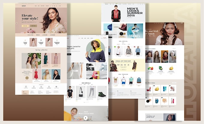 create and design a professional shopify web store with custom features