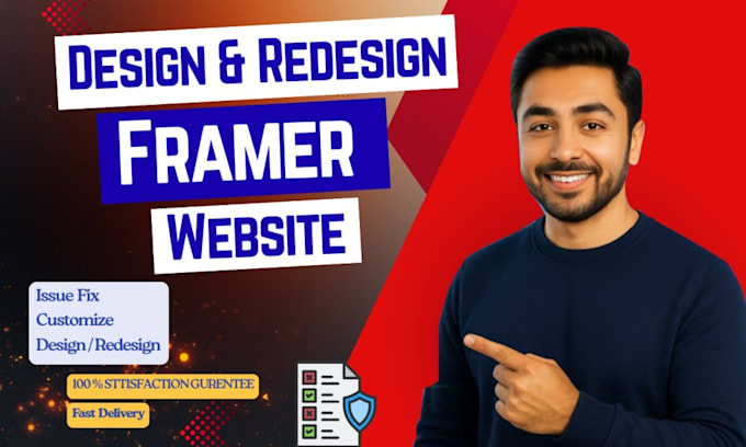 fix, customize or design your framer website professionally
