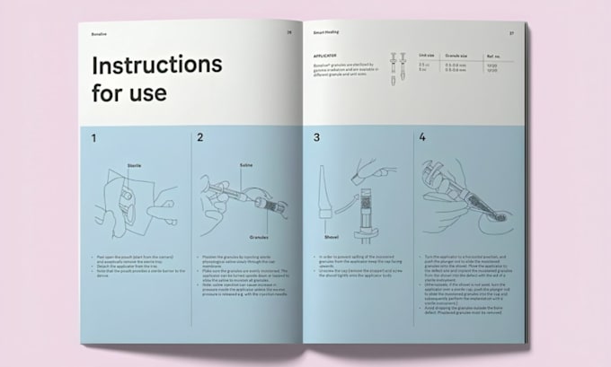 Design clear professional product manual, user guides or instruction ...