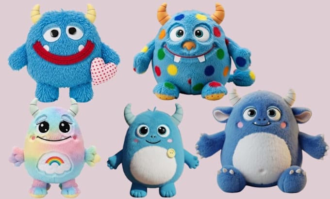 create a plush doll design with your chosen character