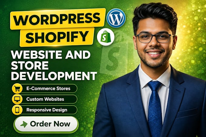 do wordpress website and shopify store development for ecommerce business