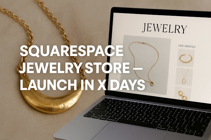 design a conversion focused squarespace jewelry ecommerce