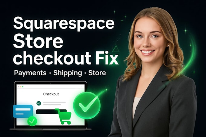 fix squarespace store checkout, payment integration, shipping, ecommerce issues