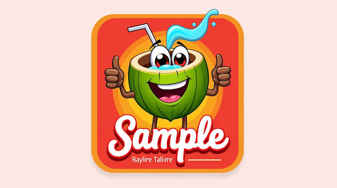 create an eye catching coconut drink logo for your business