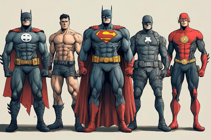 draw you dc or marvel style comic book and superhero