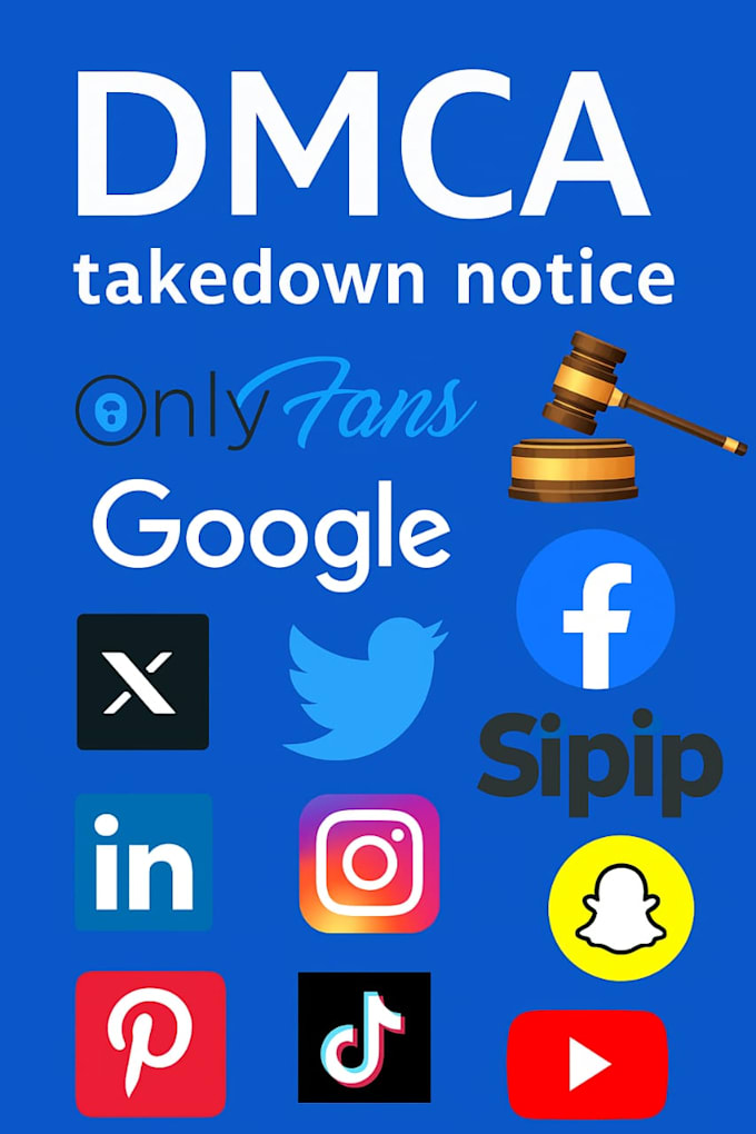 remove copyright,infringing,harassing, defematory,leaked content by dmca