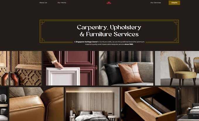 develop furniture, uphosterz website, home decor, interior designer website