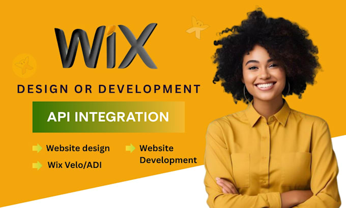 design, develop, redesign wix website with wix velo, ecommerce, api integration