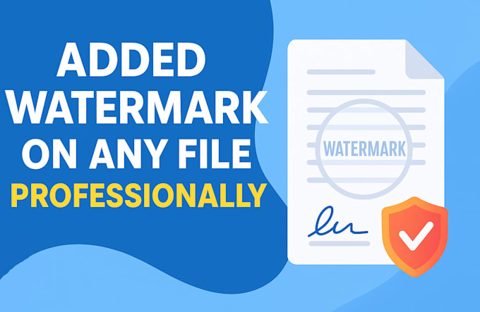 added watermark on any file professionally
