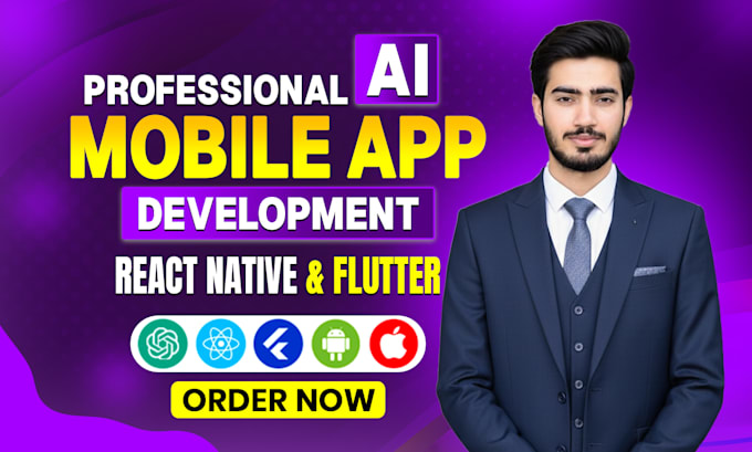 design and develop android and ios mobile application on flutter or react native