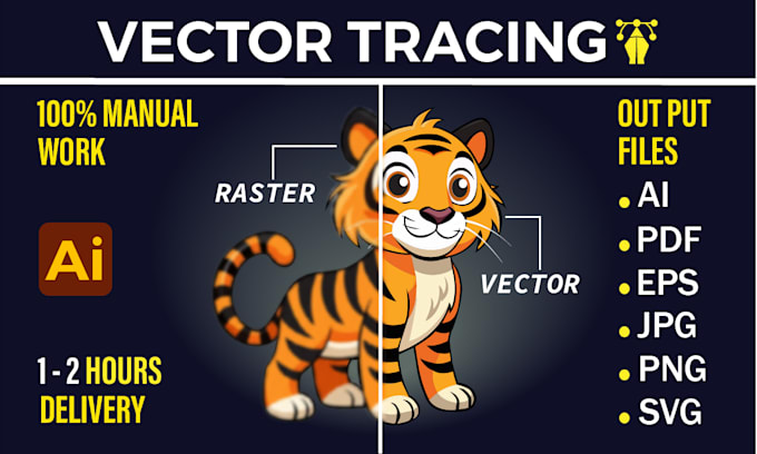redraw and convert logo to vector manually