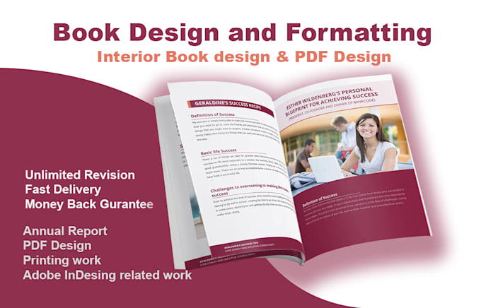design books, creative pdf design, booklet with clickable toc