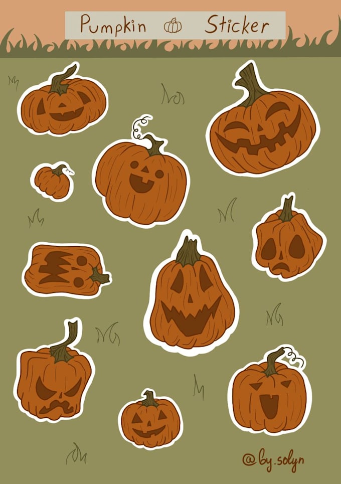 create charming, custom autumn stickers