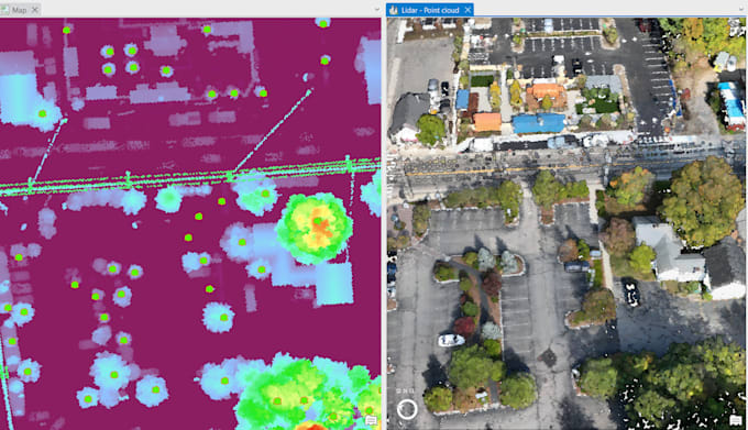 do accurate per tree mapping and lidar analysis