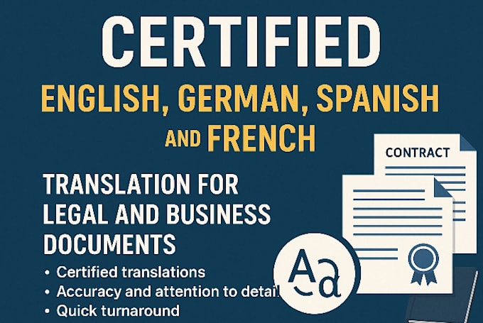provide certified english german spanish french immigration document translation