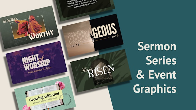 design graphics for your upcoming sermon series or event