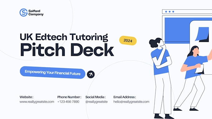 design uk edtech startup pitch deck tutoring app deck learning platform deck