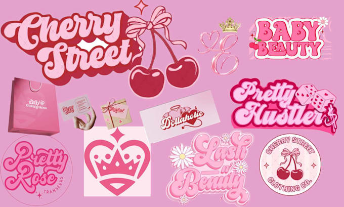 design coquette girly yk2 logo for you