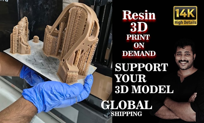 support and resin print complex 3d models and sculptures