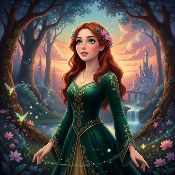 do disney cartoon portrait